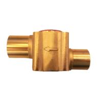 Корпус клапана ТЕ 5 под пайку, прямоточный 1/2"х7/8"